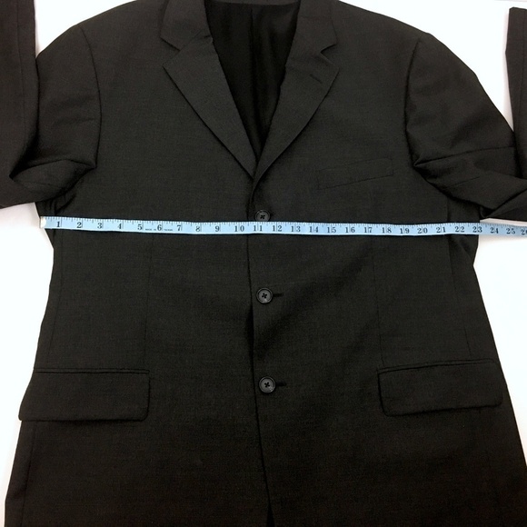 J. Crew Men's Dark Grey Suit Jacket Gray Blazer - Picture 3 of 8